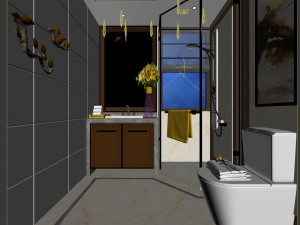bathroom design complete model 44 3D Model