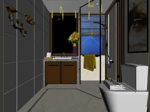 bathroom design complete model 44 3D Model