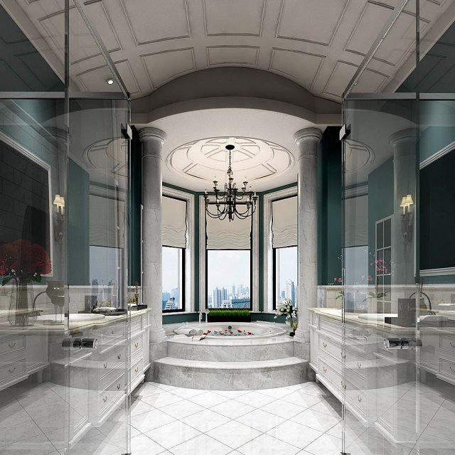 bathroom design complete model 46 Modelo 3D .c4d .max .obj .3ds .fbx .stl .blend