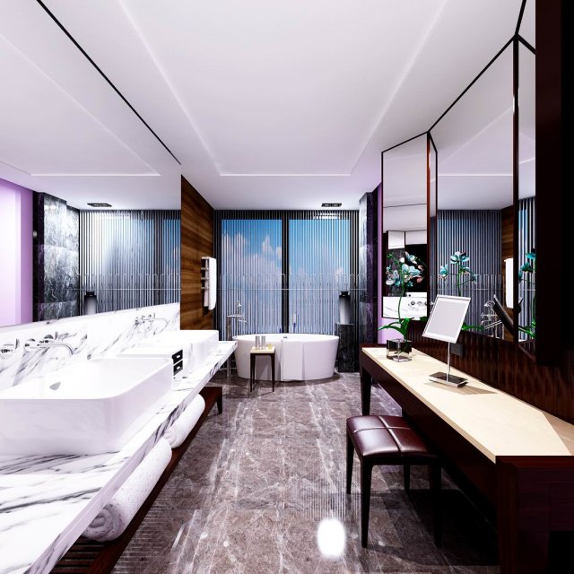 bathroom design complete model 47 3D Model .c4d .max .obj .3ds .fbx .stl .blend 
