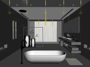 bathroom design complete model 48 3D Model
