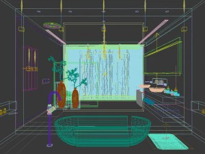 bathroom design complete model 48 3D Model
