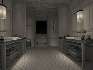 bathroom design complete model 50 3D Model