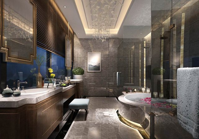 bathroom design complete model 51 3D मॉडल .c4d .max .obj .3ds .fbx .stl .blend