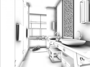 bathroom design complete model 53 3D 모델