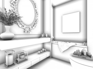 bathroom design complete model 54 3D Model