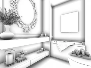 bathroom design complete model 54 3D Model