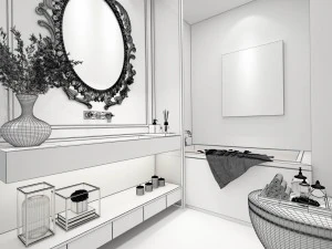 bathroom design complete model 54 3D Model