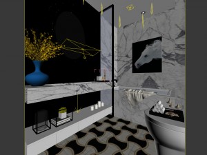 bathroom design complete model 54 3D Model