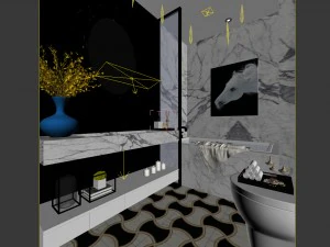 bathroom design complete model 54 3D Model