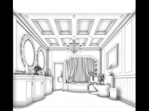 bathroom design complete model 56 3D Model