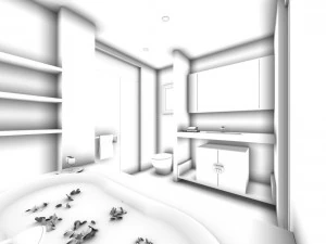 bathroom design complete model 60 3D Model