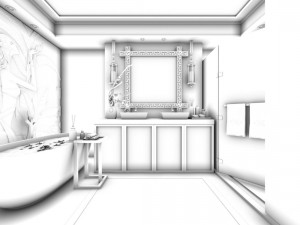 bathroom design complete model 62 Model 3D