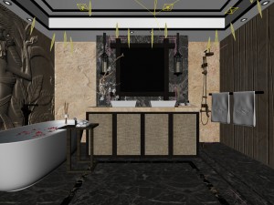 bathroom design complete model 62 Model 3D