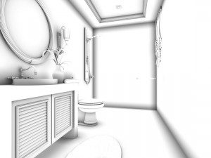 bathroom design complete model 65 3Dモデル