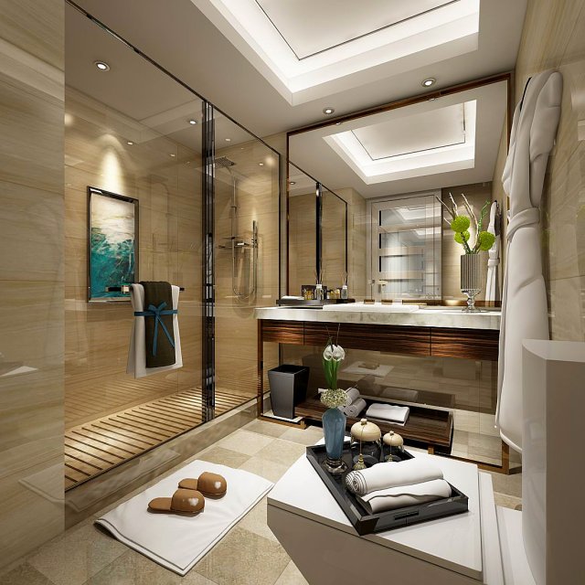 bathroom design complete model 68 3D 모델 .c4d .max .obj .3ds .fbx .stl .blend 