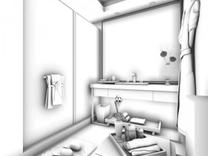 bathroom design complete model 68 3D Model