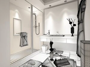 bathroom design complete model 68 3D Model