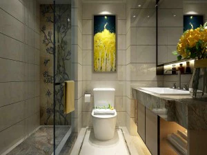 projekt łazienki kompletny model 69 Model 3D