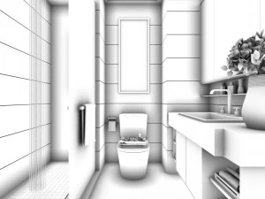 bathroom design complete model 69 3D Model