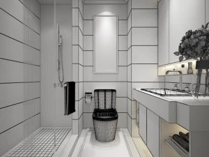 bathroom design complete model 69 3D Model