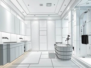 bathroom design complete model 70 3D Model