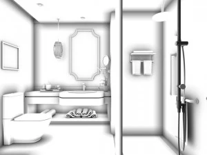 bathroom design complete model 71 3D Model