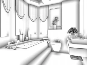 bathroom design complete model 73 3D Model