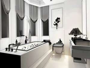 bathroom design complete model 73 3D Model