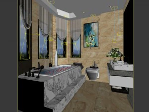 bathroom design complete model 73 3D Model