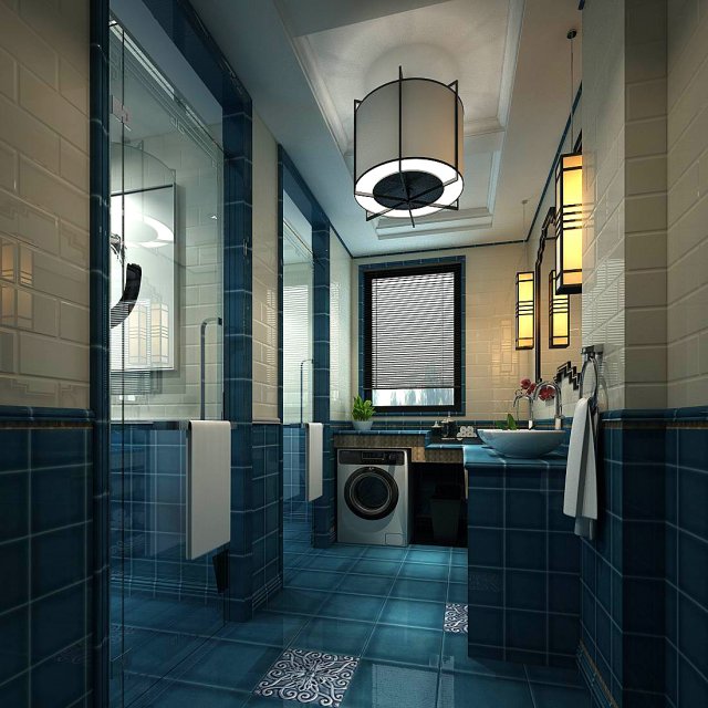 bathroom design complete model 74 3D Model .c4d .max .obj .3ds .fbx .stl .blend 