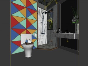 bathroom design complete model 74 3D Model