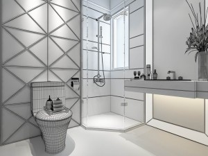 bathroom design complete model 75 Model 3D