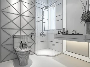 bathroom design complete model 75 3D Model