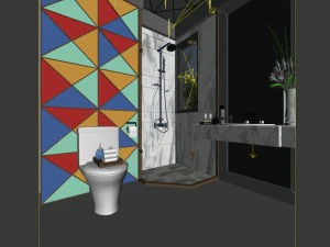 bathroom design complete model 75 3D Model