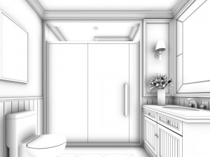 bathroom design complete model 77 Model 3D