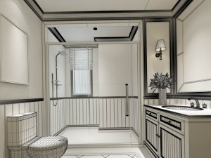 bathroom design complete model 77 Model 3D