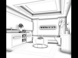 bathroom design complete model 83 Modelo 3D