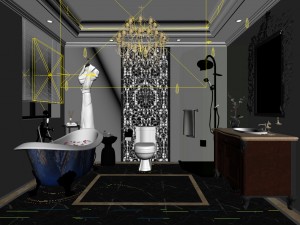 bathroom design complete model 84 3D Model