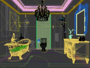 bathroom design complete model 84 3D Model