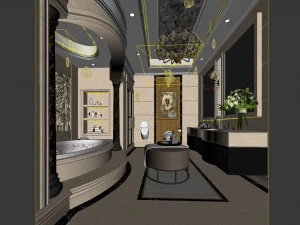bathroom design complete model 85 3D Model