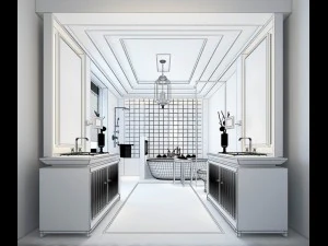 bathroom design complete model 86 3D Model