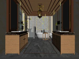 bathroom design complete model 86 3D Model