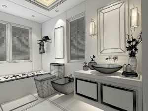 bathroom design complete model 87 Modello 3D
