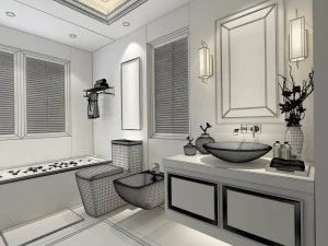 bathroom design complete model 87 3D Model