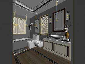 bathroom design complete model 87 Modello 3D