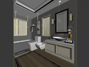 bathroom design complete model 87 3D Model
