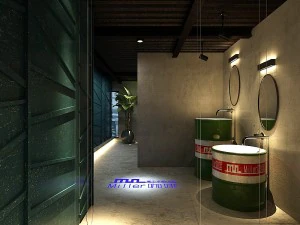 Дизайн ванной комнаты, полная модель 88 3D Модель