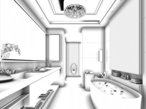 bathroom design complete model 90 3D Model