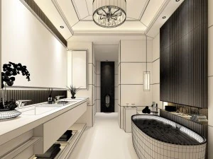 bathroom design complete model 90 3D Model